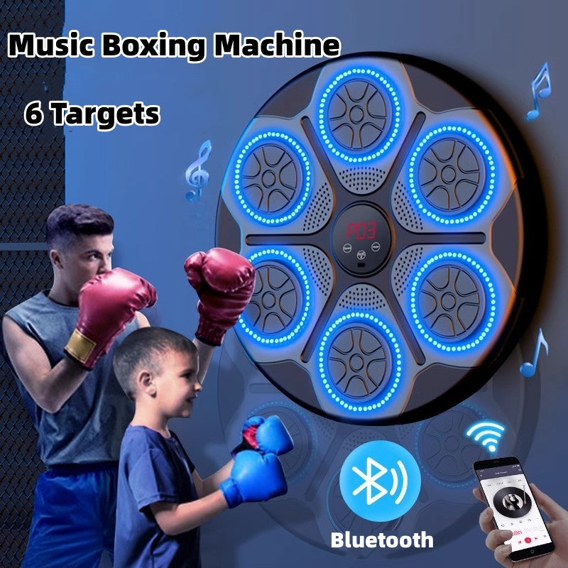 Music Boxing Machine Household with RGB Light Bluetooth-Compatible Adults Mode Speed Adjustable for Indoor Kickboxing Karate Fitness Home